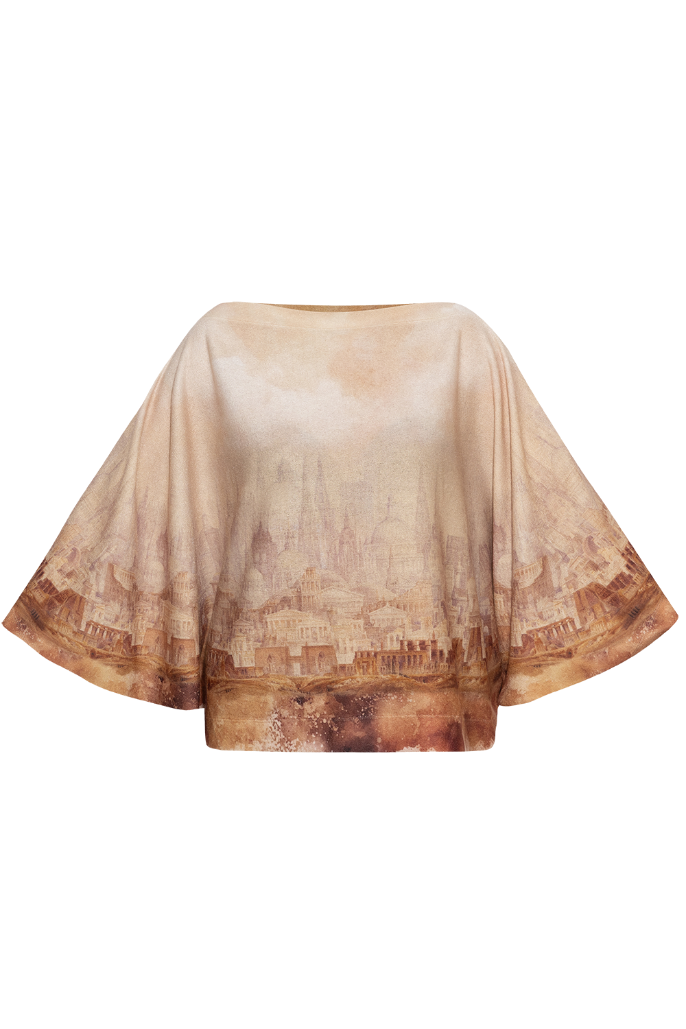 LOOSE TUNIC WITH BATWING SLEEVES - ANCIENT TOWN