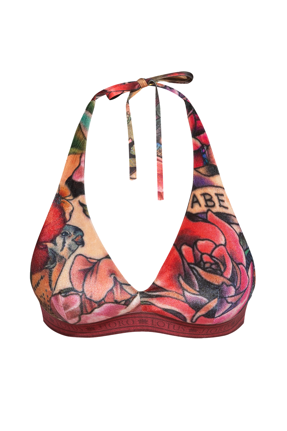 TRIANGLE VELVET TOP - TATTOO STAR