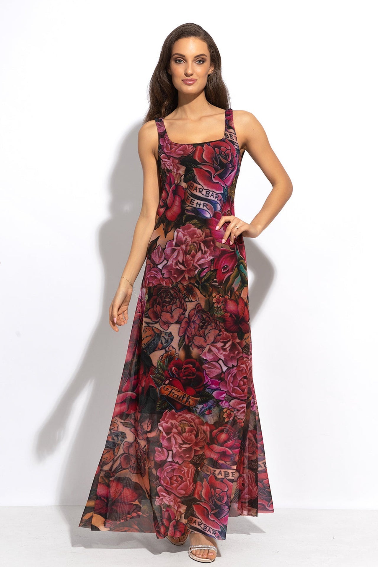 BACKLESS LONG DRESS - TATTOO STAR - Fashion Roots