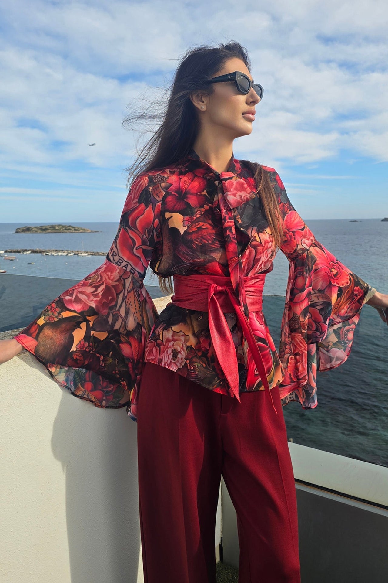 DESIGNER SHIRT WITH FLARED SLEEVES - TATTOO STAR JIORO ДИЗАЙНЕРСКА РИЗА С КЛОШ РЪКАВИ - TATTOO STAR JIORO