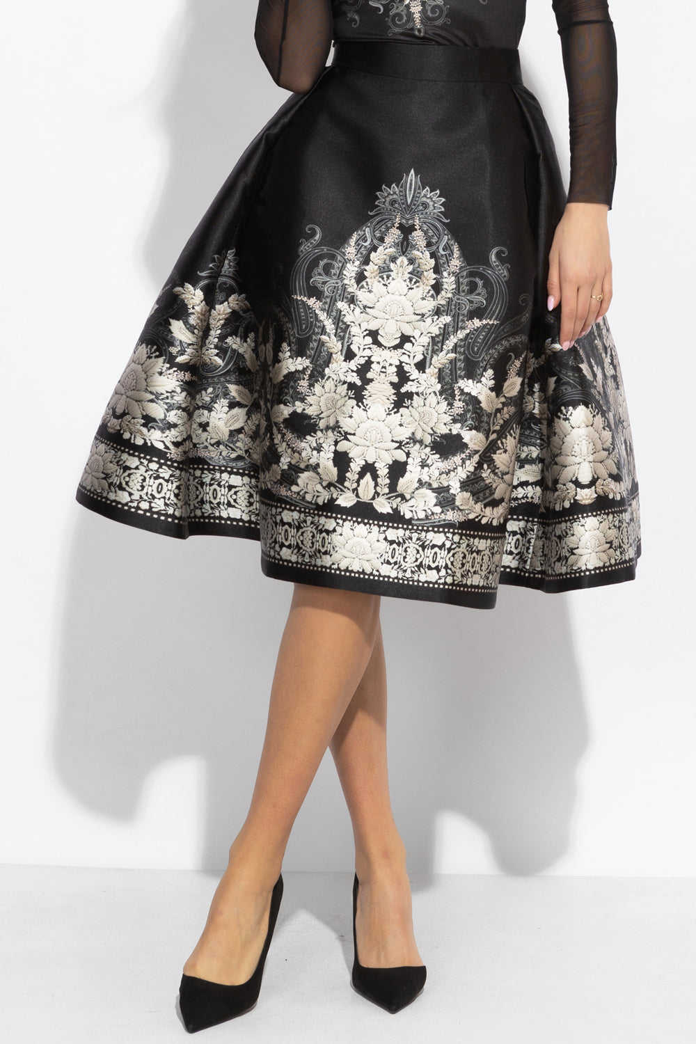 FLARED SKIRT - FROZEN LOTUS JIORO РАЗКРОЕНА ПОЛА - FROZEN LOTUS JIORO