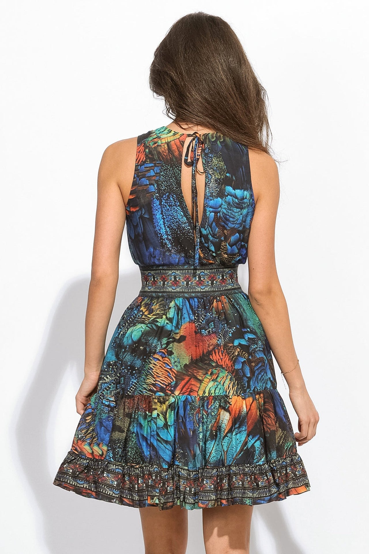 LOOSE VISCOSE AND SILK DRESS - AMAZONIA JIORO СВОБОДНА РОКЛЯ ОТ ВИСКОЗА С КОПРИНА - AMAZONIA JIORO