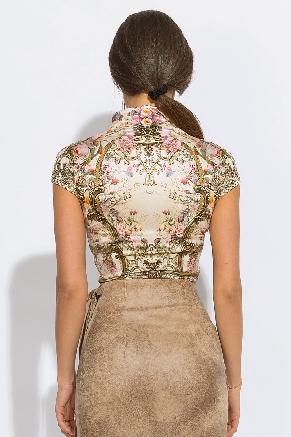 BASIC BLOUSE - BAROQUE FLOWERS JIORO БЕЙСИК ТОП - BAROQUE FLOWERS JIORO