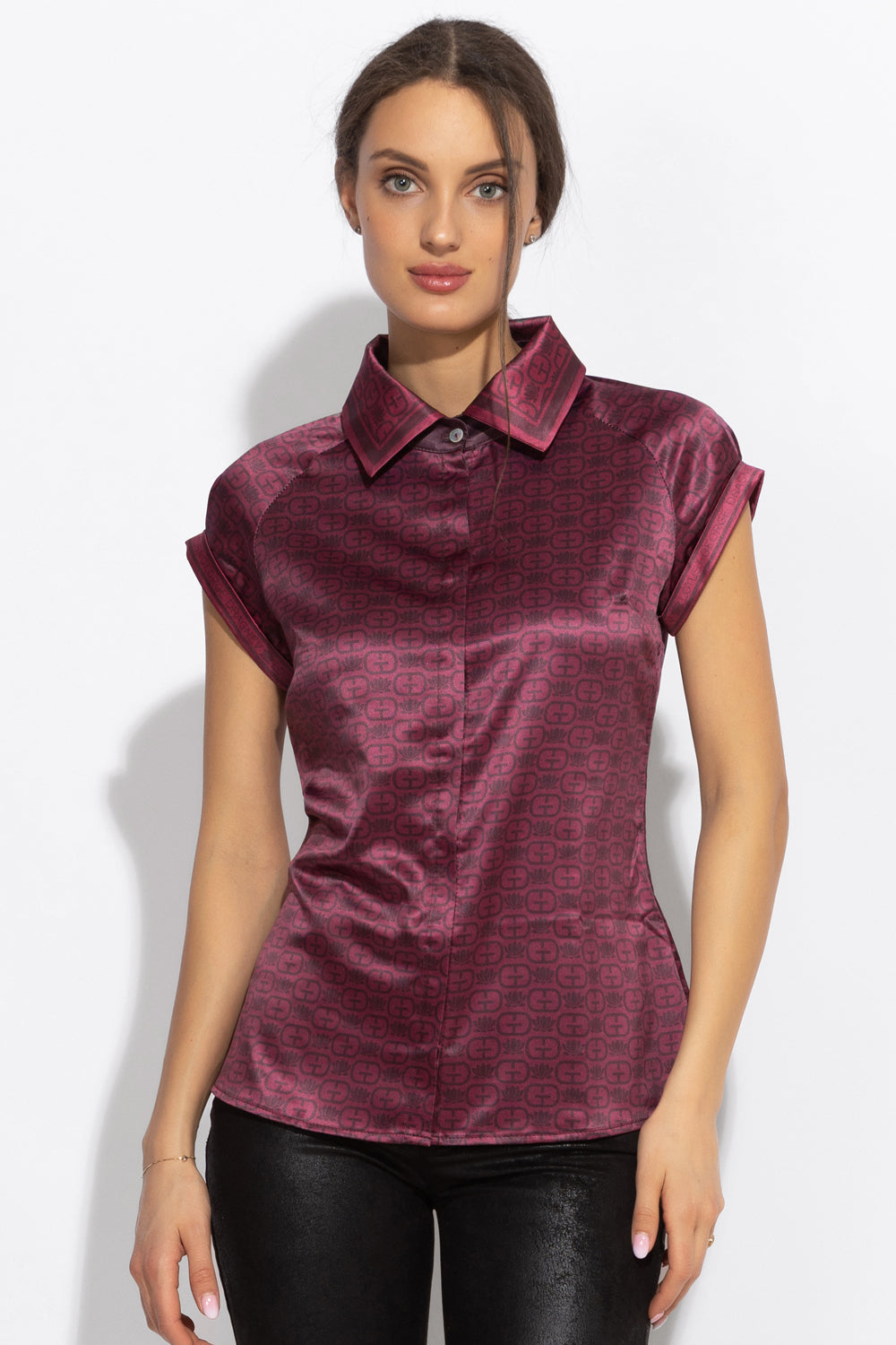 RAGLAN SLEEVE SHIRT - BURGUNDY LOGO