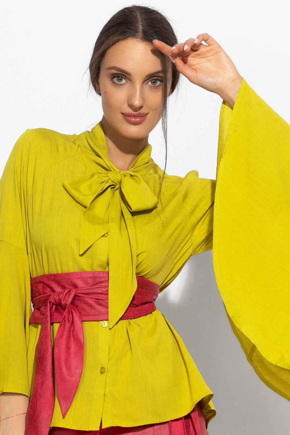 WRAP-STYLE BELT - SUEDE-LIKE IN CYCLAMEN - ESSENTIALS - Fashion Roots