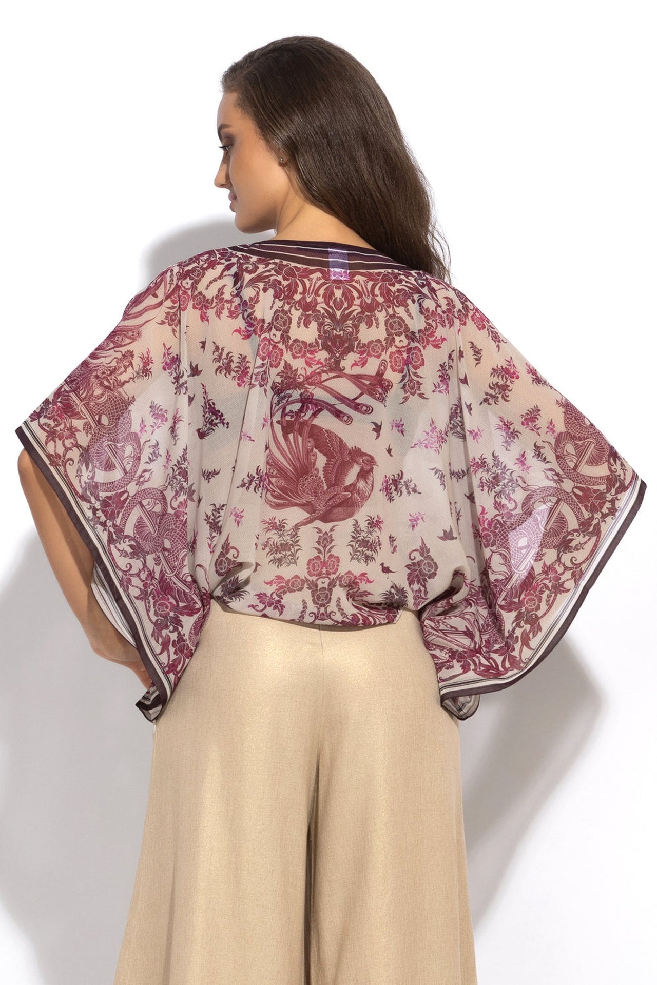 SILK COTTON TUNIC - ASIA BORDEAUX JIORO ТUNIКА ОТ ПАМУК КОПРИНА - ASIA BORDEAUX JIORO