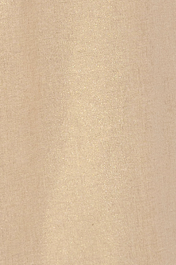 OFF-SHOULDER JUMPSUIT WITH FLORAL DETAILS IN GOLD LINEN-VISCOSE - ESSENTIALS JIORO ГАЩЕРИЗОН ОТ ЛЕН И ВИСКОЗА В ЗЛАТИСТО - ESSENTIALS JIORO