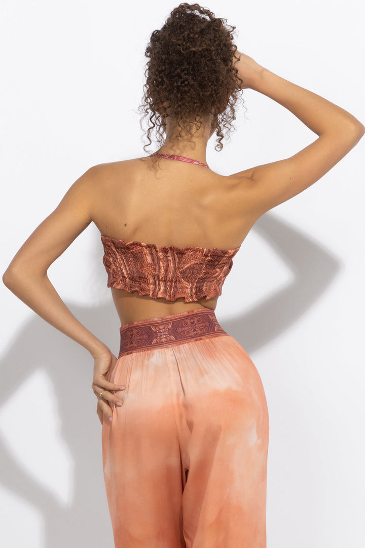 VISCOSE WRAP BUSTIER WITH FRONT TIES - ANCIENT TOWN JIORO БЮСТИЕ ОТ ВИСКОЗА С ВРЪЗКИ - ANCIENT TOWN JIORO