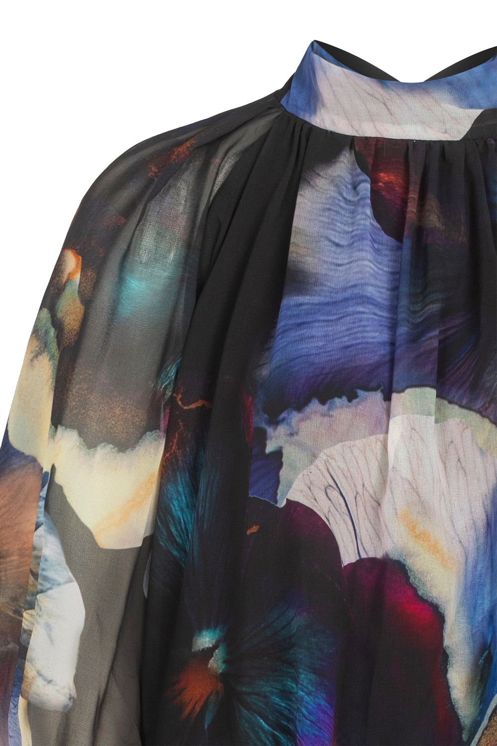 ROBE DÉCONTRACTÉE À MANCHES RAGLAN BALLON ET NOUAGE DANS LE DOS - VIOLET