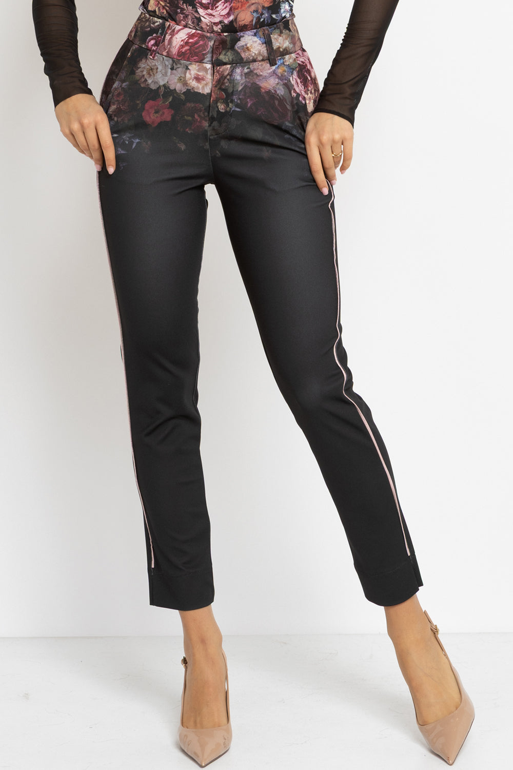 CLASSIC PANTS - VINTAGE FLOWERS JIORO КЛАСИЧЕСКИ ПАНТАЛОН - VINTAGE FLOWERS JIORO