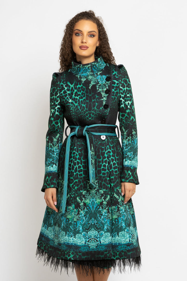 COAT - LEO NEON GREEN JIORO МАНТО - LEO NEON GREEN JIORO