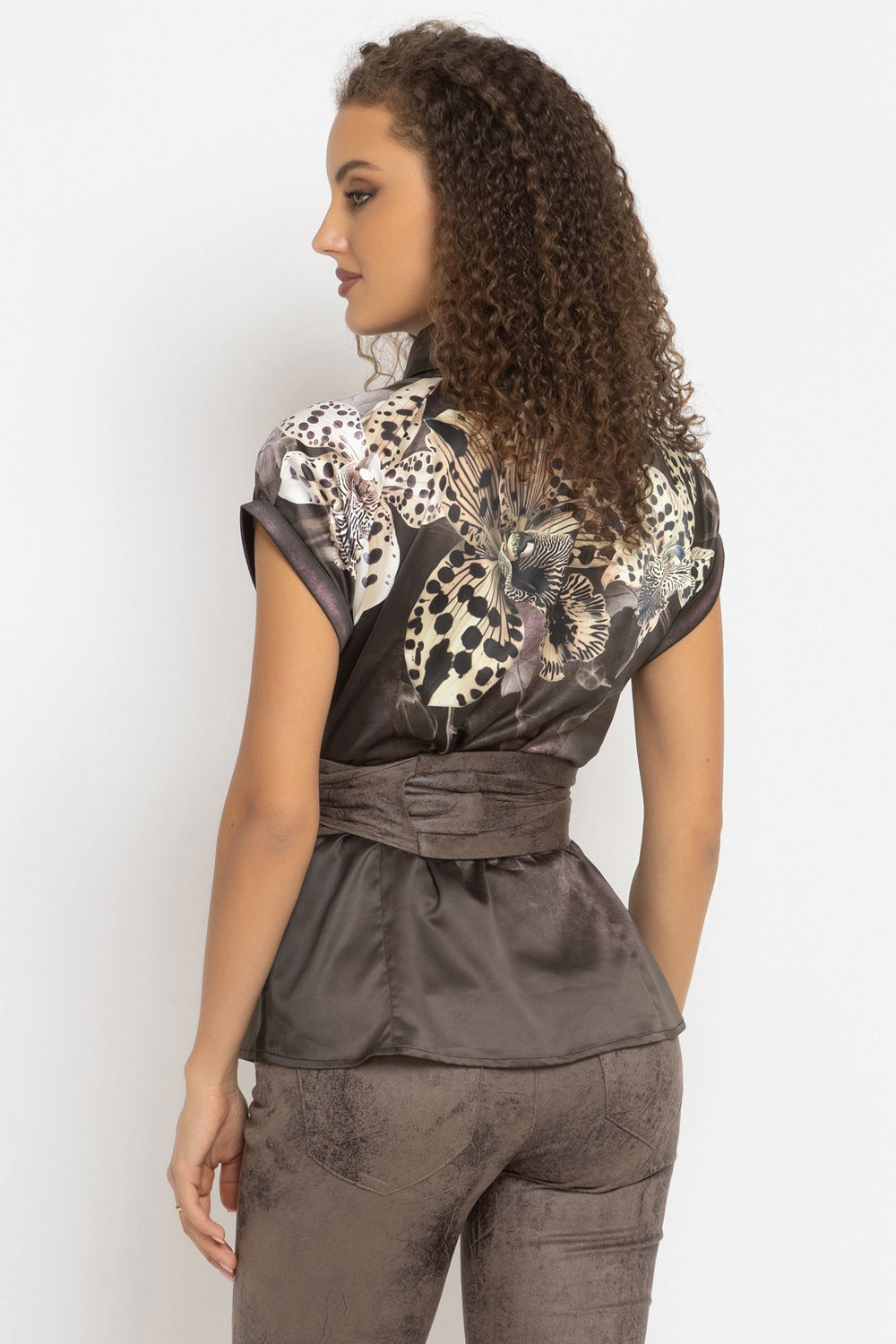 RAGLAN SLEEVE SHIRT - LEO ORCHID JIORO РИЗА С РЕГЛАН РЪКАВ - LEO ORCHID JIORO