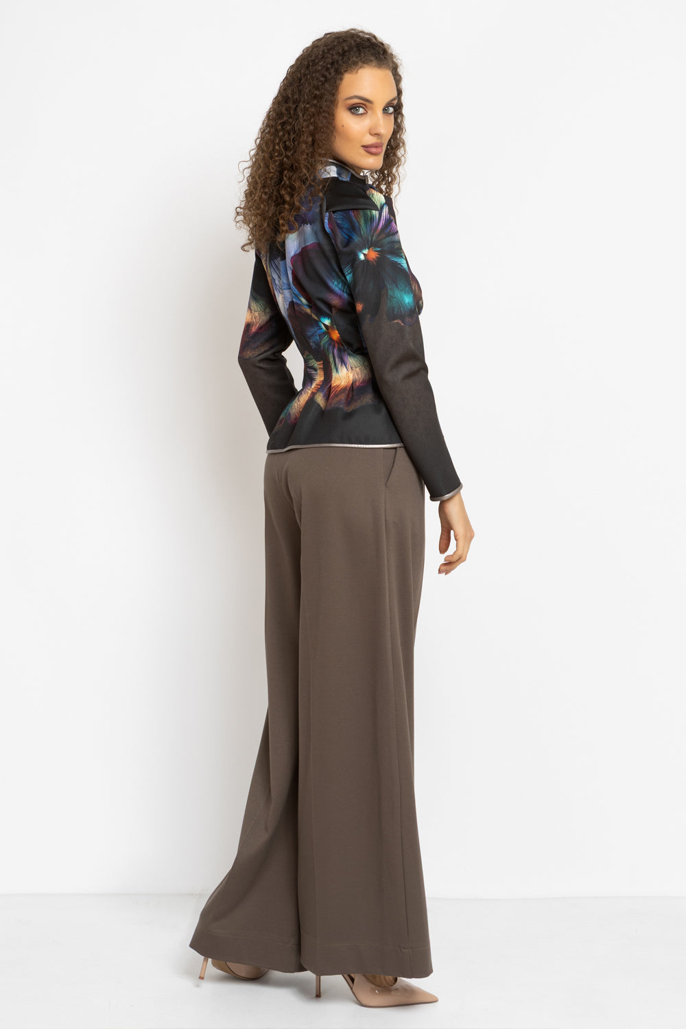 FITTED SCUBA NEOPREN BLAZER - VIOLET JIORO ВТАЛЕН БЛЕЙЗЕР ОТ СКУБА НЕОПРЕН С ЦИП - VIOLET JIORO