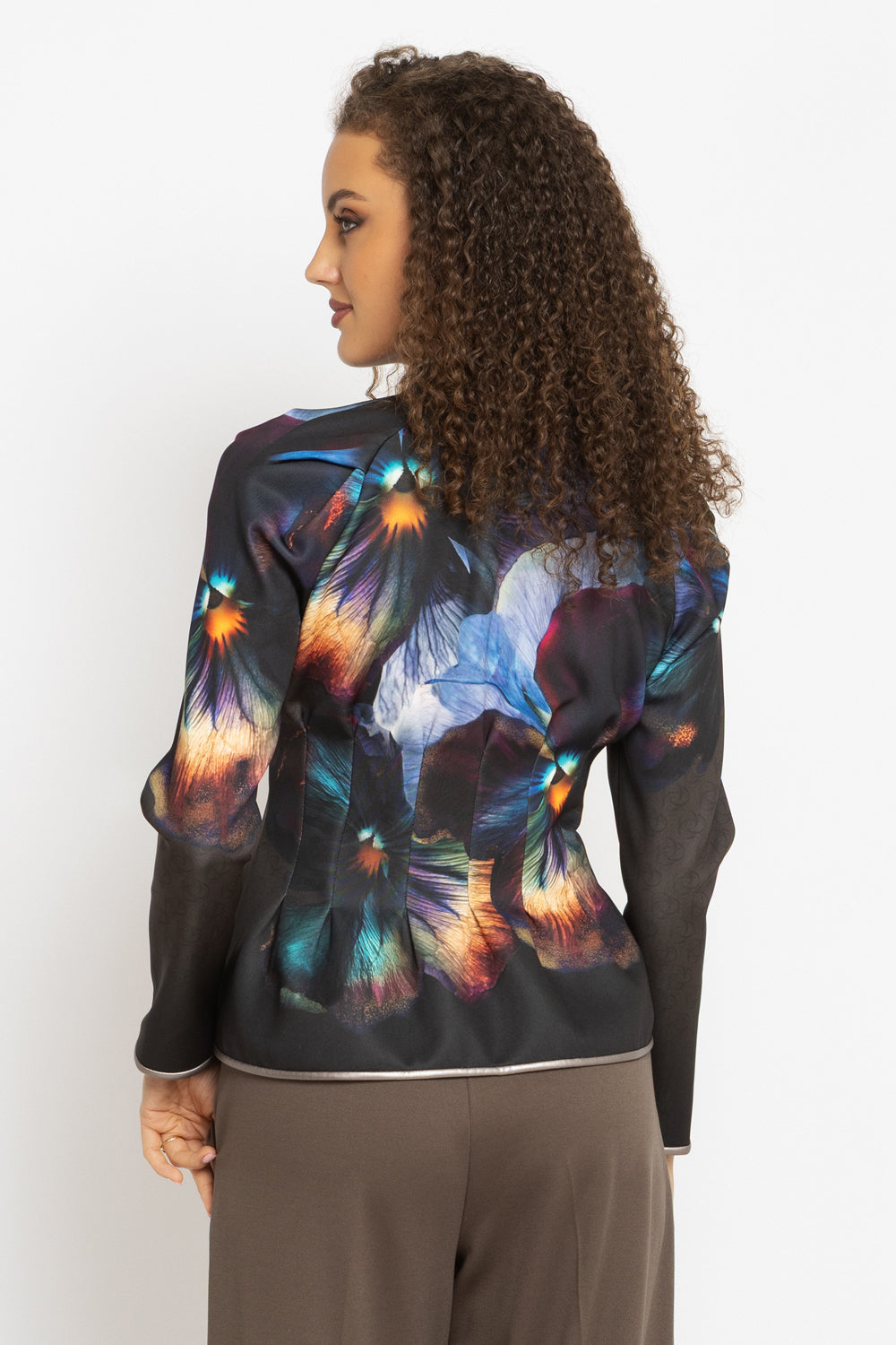 FITTED SCUBA NEOPREN BLAZER - VIOLET JIORO ВТАЛЕН БЛЕЙЗЕР ОТ СКУБА НЕОПРЕН С ЦИП - VIOLET JIORO