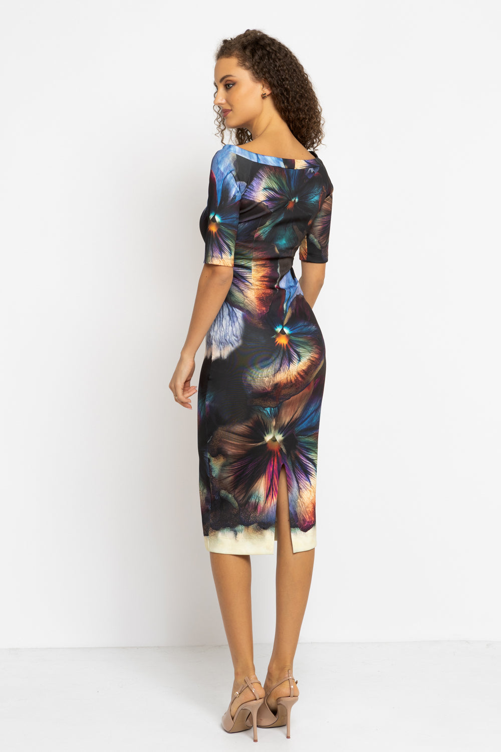 OPEN SHOULDERS DRESS -  VIOLET JIORO РОКЛЯ С ОТКРИТИ РАМЕНЕ - VIOLET JIORO