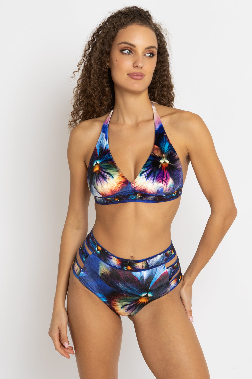 VELVET BIKINI-STYLE BOTTOM - VIOLET JIORO ДОЛНИЩЕ НА БАНСКИ ОТ КАДИФЕ ТИП БИКИНИ - VIOLET JIORO