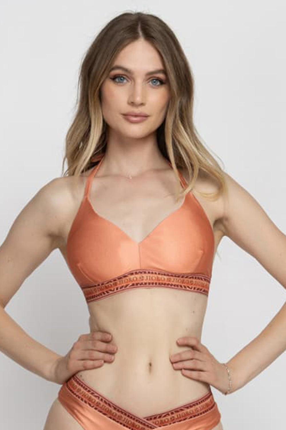 BUSTY SWIMSUIT TOP - PAPAYA BUTTERFLIES JIORO ГОРНИЩЕ НА БАНСКИ ОТ ЛИКРА - PAPAYA BUTTERFLIES JIORO