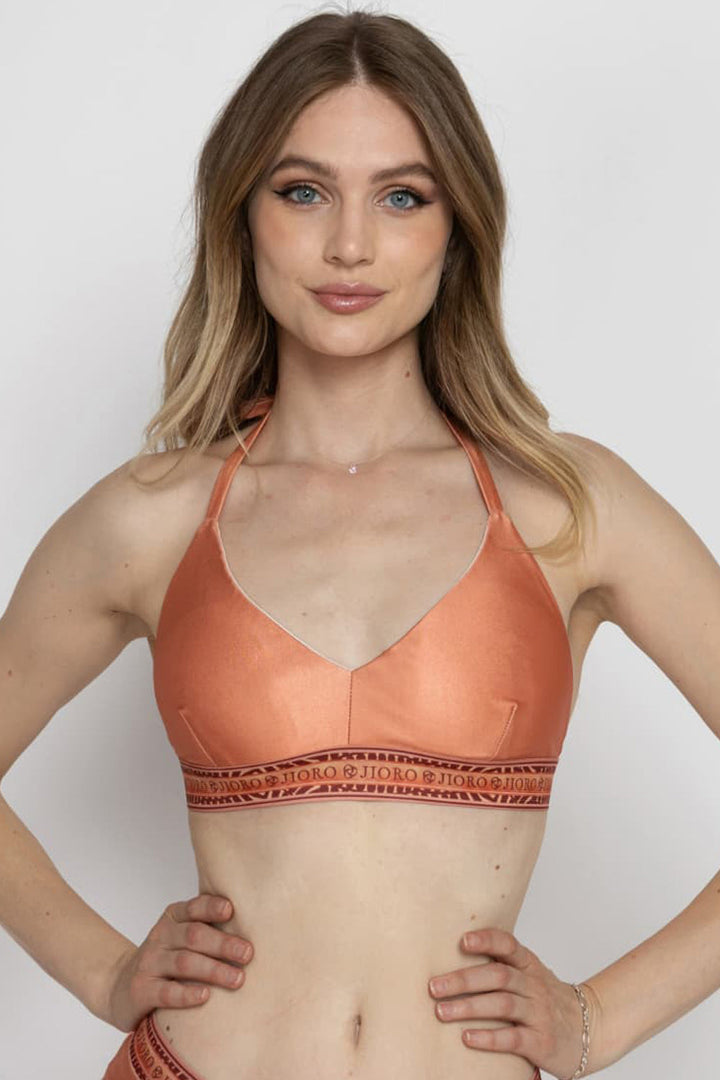 BUSTY SWIMSUIT TOP - PAPAYA BUTTERFLIES JIORO ГОРНИЩЕ НА БАНСКИ ОТ ЛИКРА - PAPAYA BUTTERFLIES JIORO