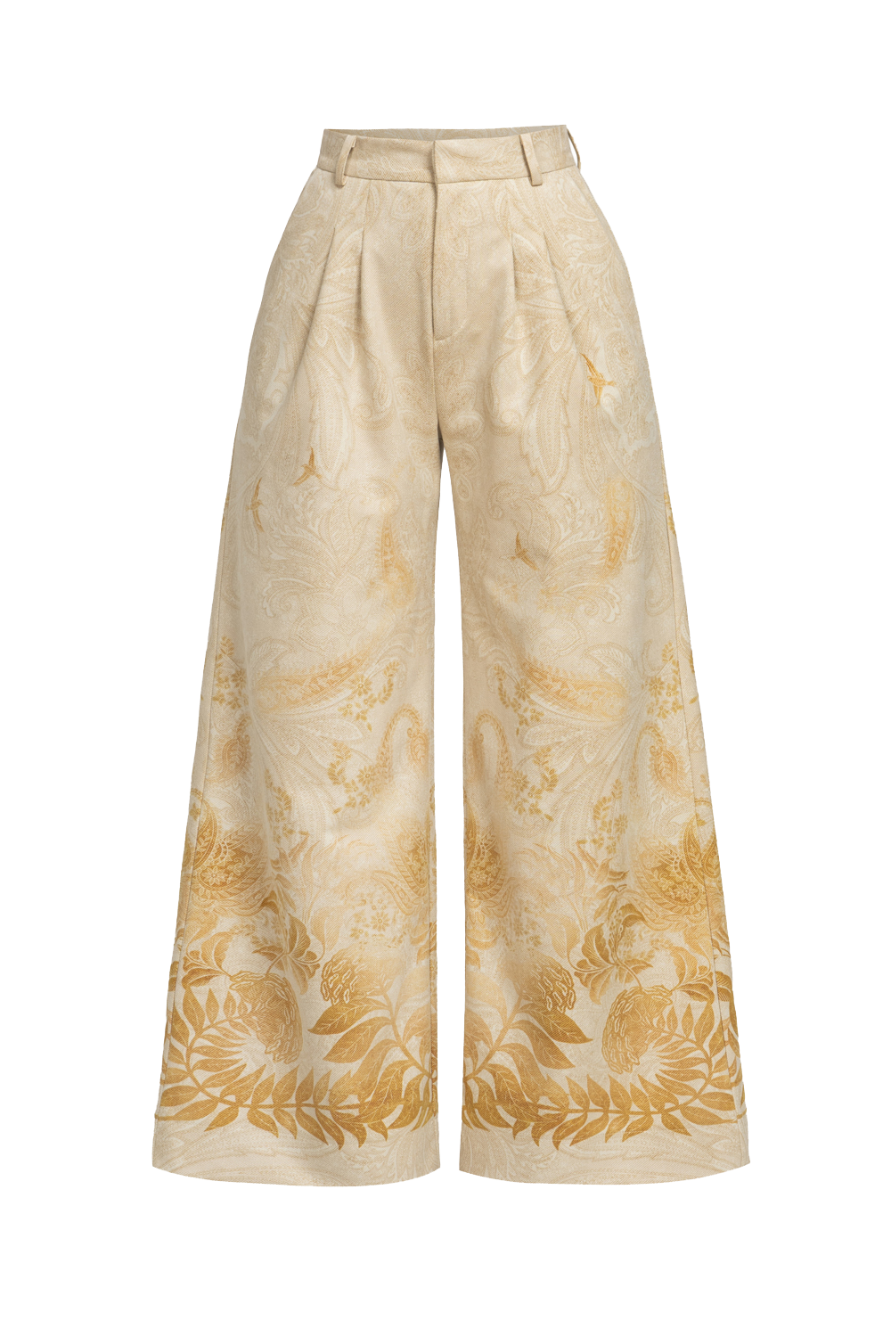 HIGH-WAIST WIDE-LEG PANTS - SUNSET