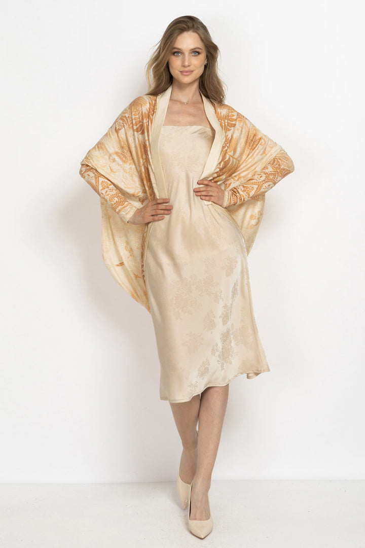BEIGE SATIN SKIRT - ESSENTIALS