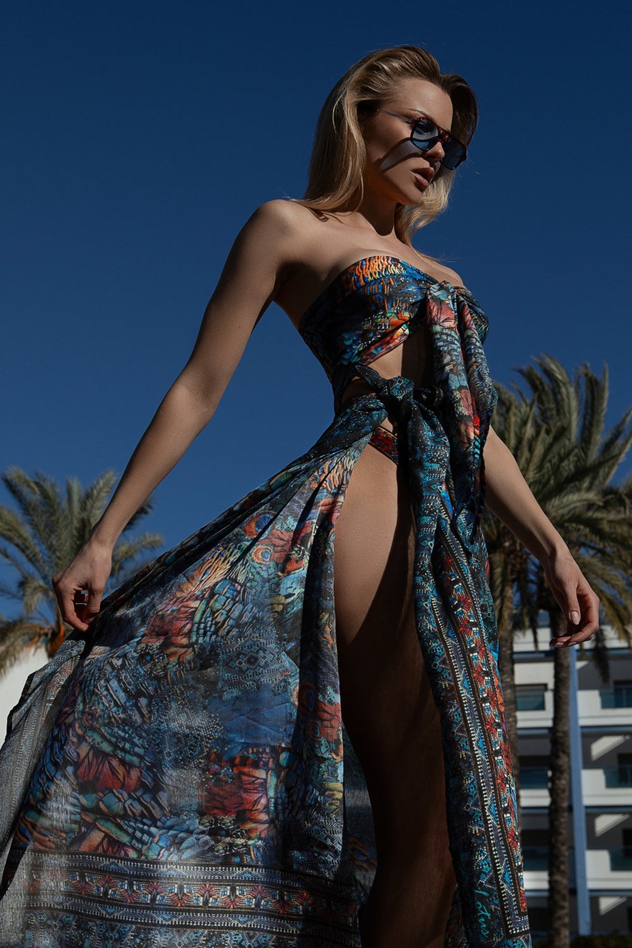 ENSEMBLE PARÉO ET PETIT FOULARD – AMAZONIA