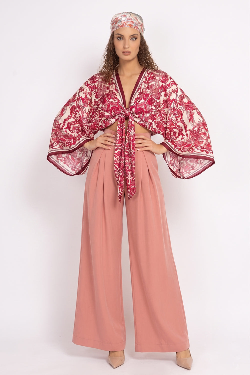 KIMONO COURT EN VISCOSE - ASIA BORDEAUX