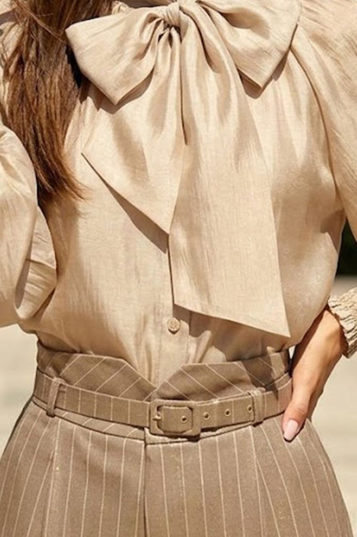 STRIPED BELT IN BEIGE - ESSENTIALS