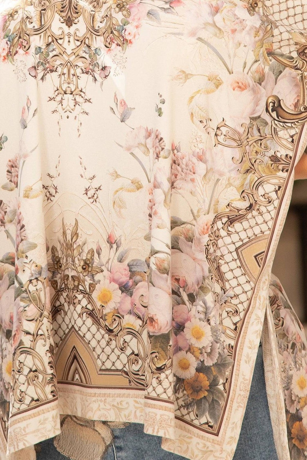 LOOSE BLOUSE -  BAROQUE FLOWERS