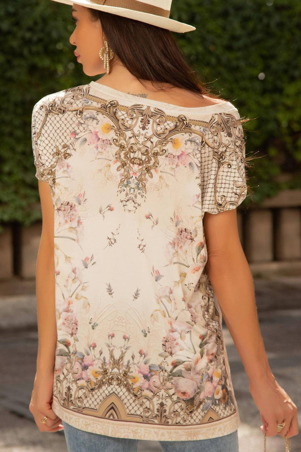 LOOSE BLOUSE -  BAROQUE FLOWERS