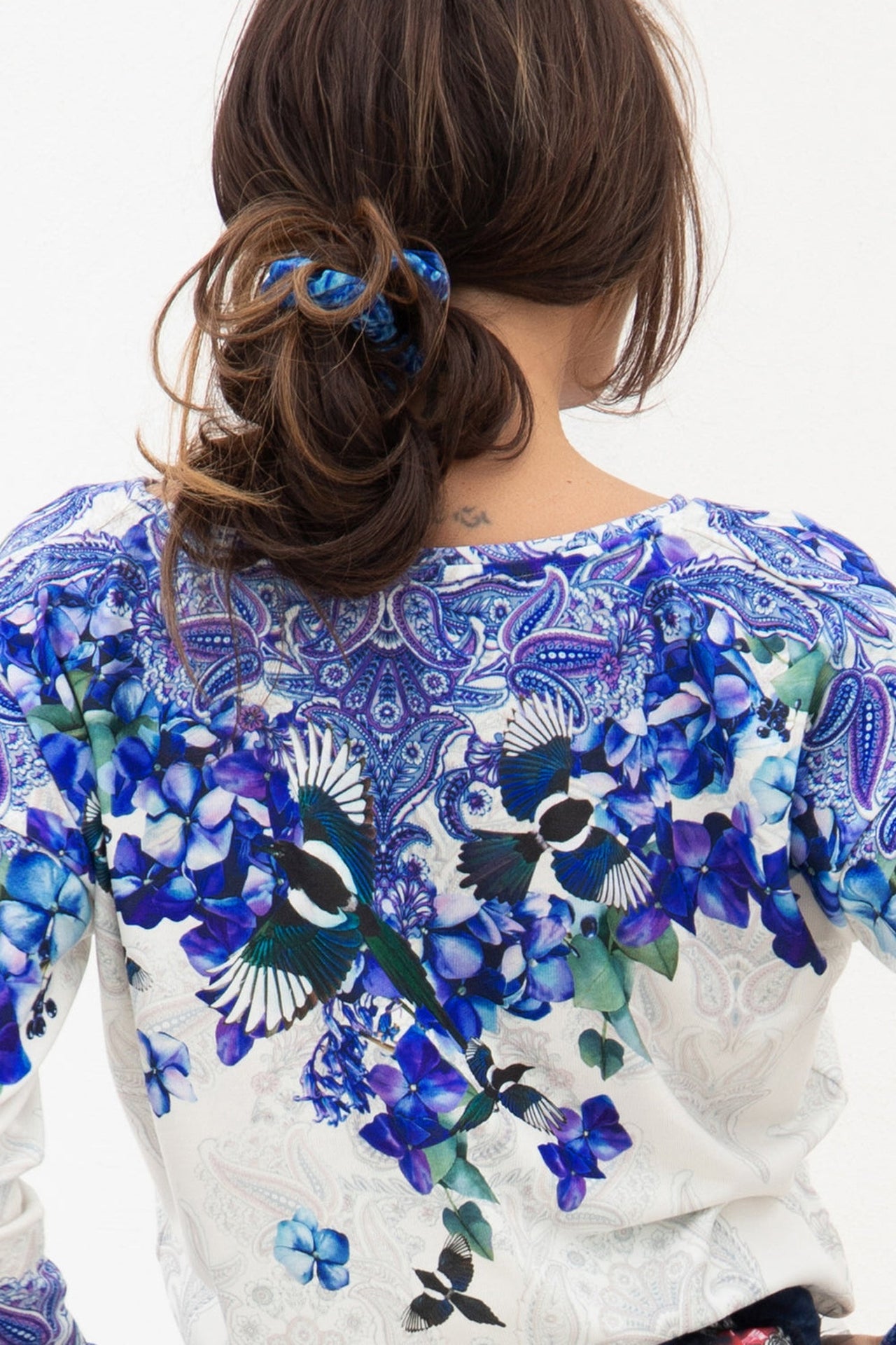 FREE BLOUSE - BLUE BIRDS