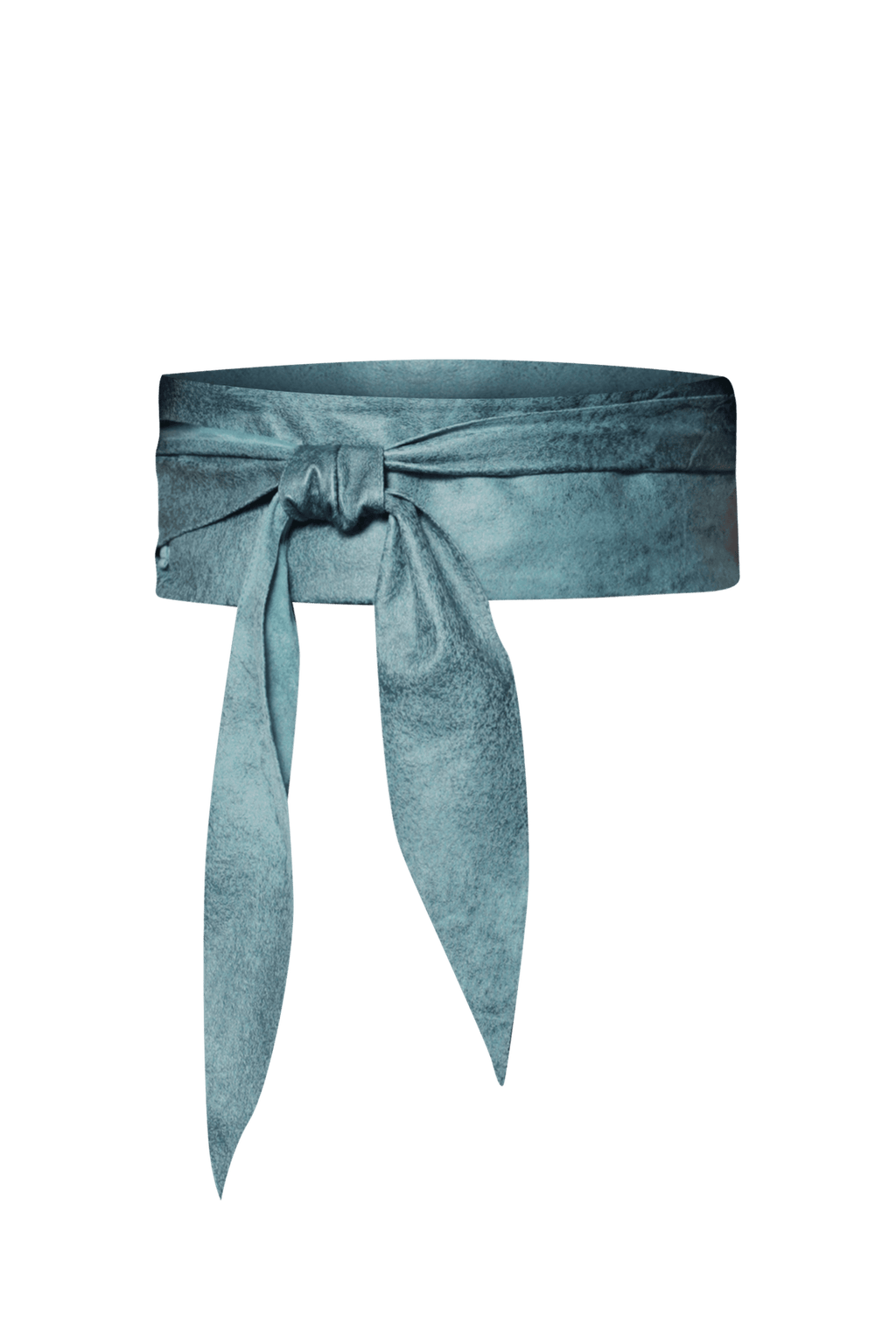 WRAP-STYLE BELT - SUEDE-LIKE IN BLUE - ESSENTIALS JIORO КОЛАН ОТ ВЕЛУР В АЗУРНО СИНЬО - ESSENTIALS JIORO