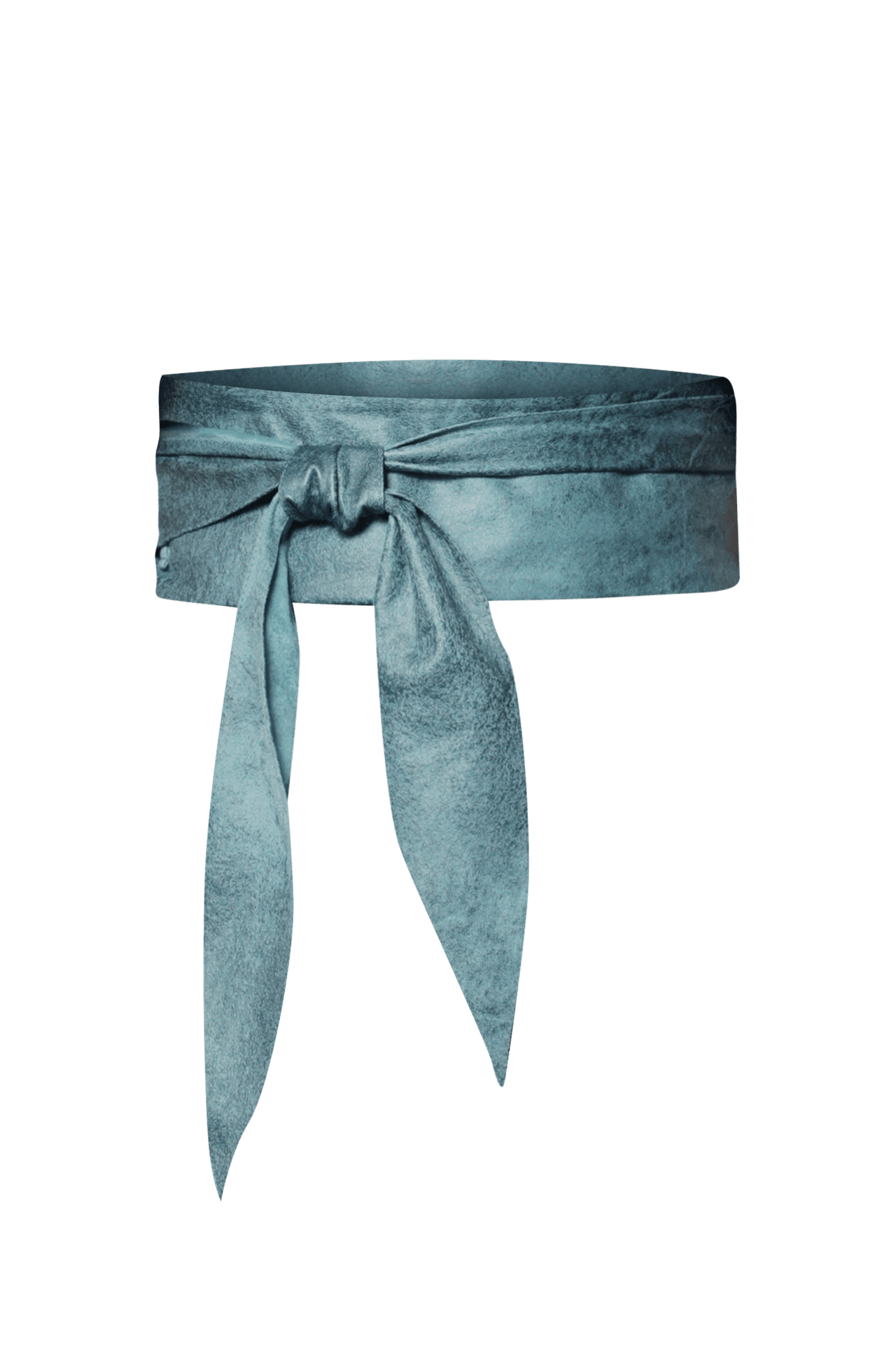 WRAP-STYLE BELT - SUEDE-LIKE IN BLUE - ESSENTIALS JIORO КОЛАН ОТ ВЕЛУР В АЗУРНО СИНЬО - ESSENTIALS JIORO