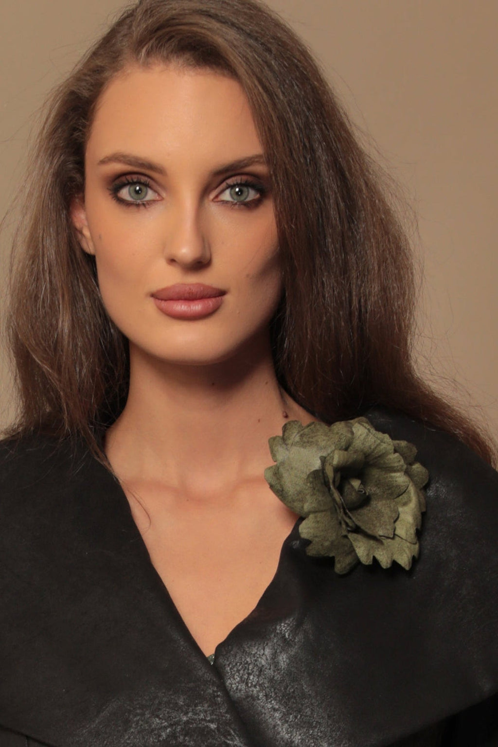 SUEDE-LOOK BLAZER WITH ASYMMETRICAL CLOSURE  IN BLACK - ESSENTIALS