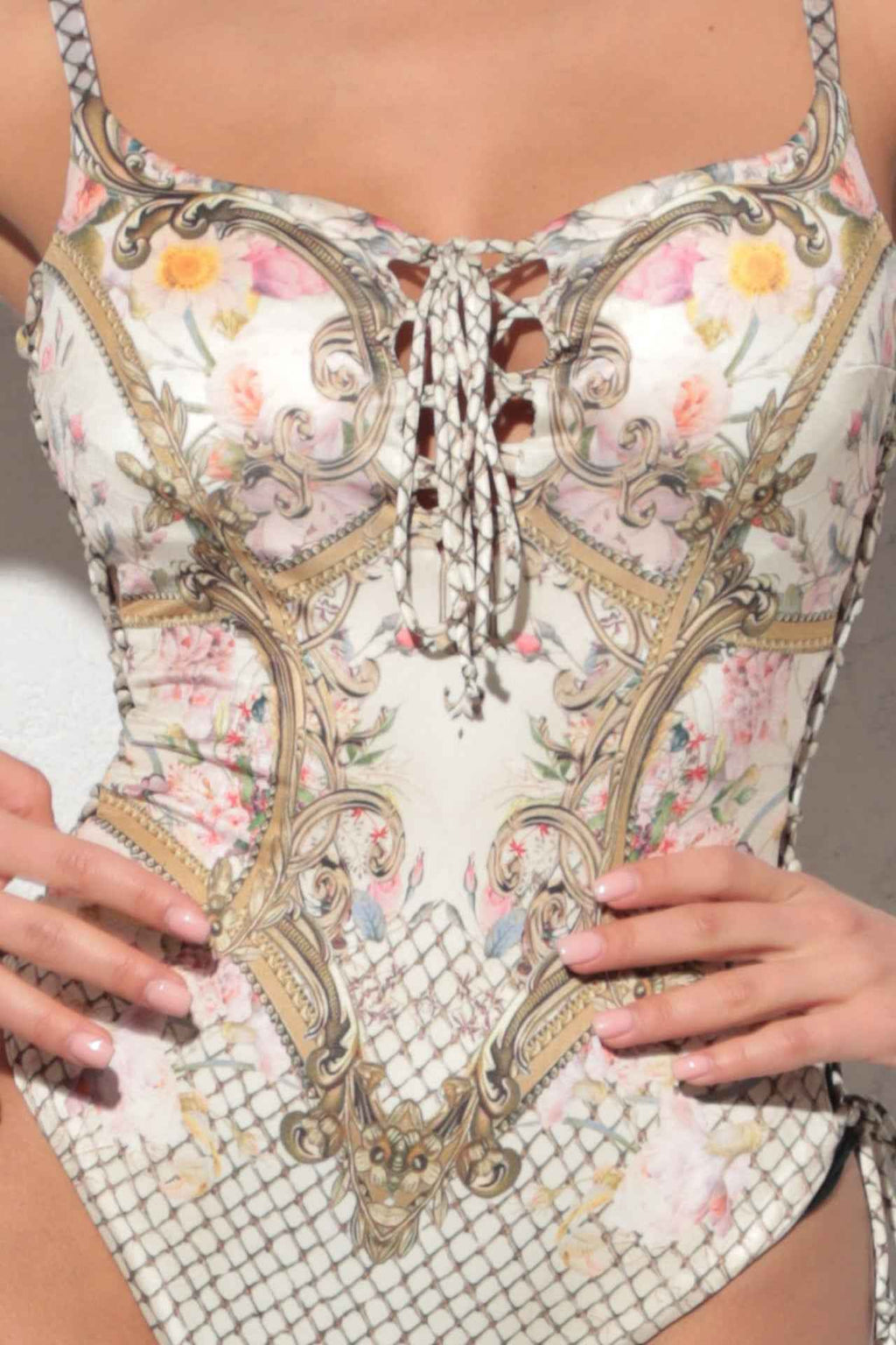 ONE-PIECE SWIMSUIT - BAROQUE FLOWERS