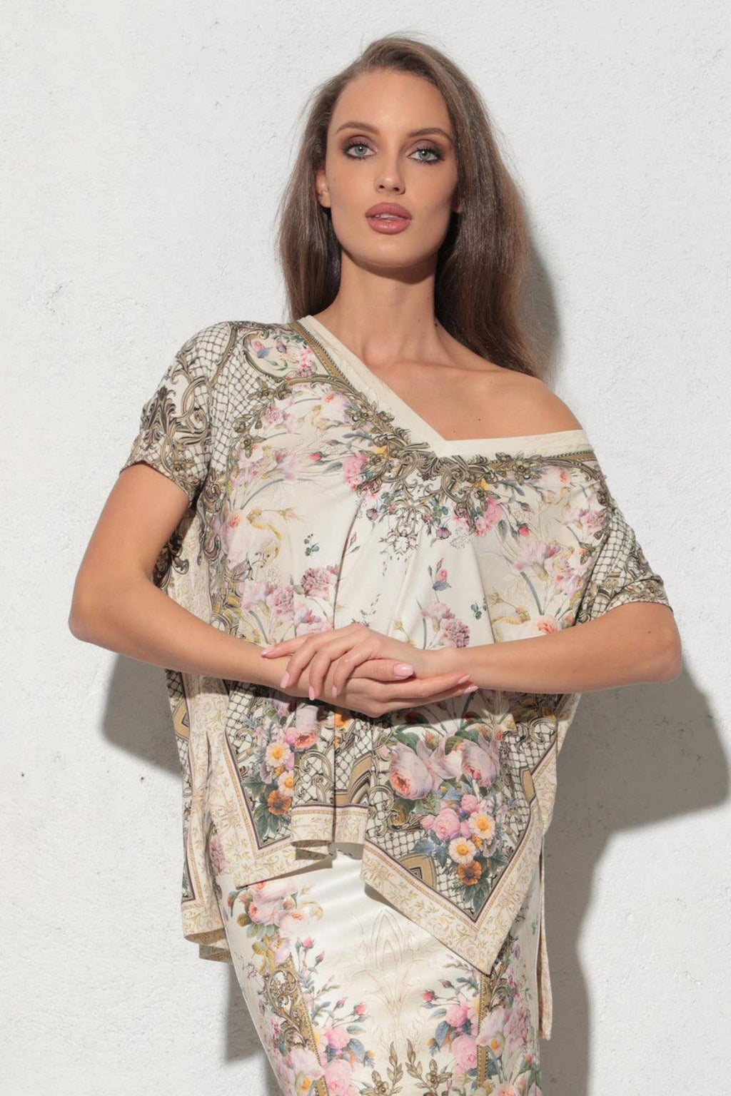 LOOSE BLOUSE -  BAROQUE FLOWERS