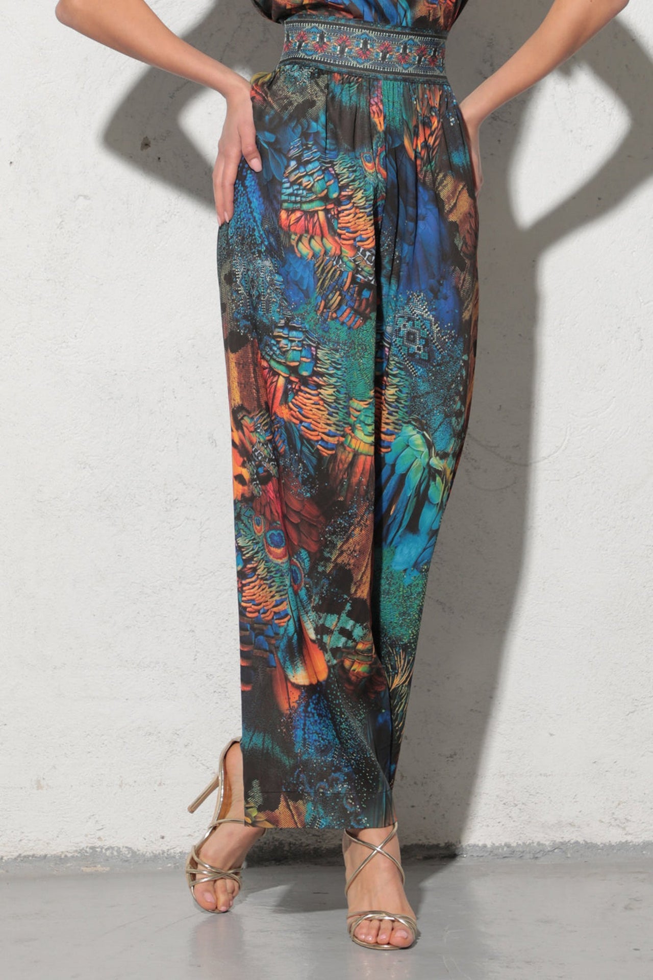 PANTALON AMPLE EN VISCOSE - AMAZONIA