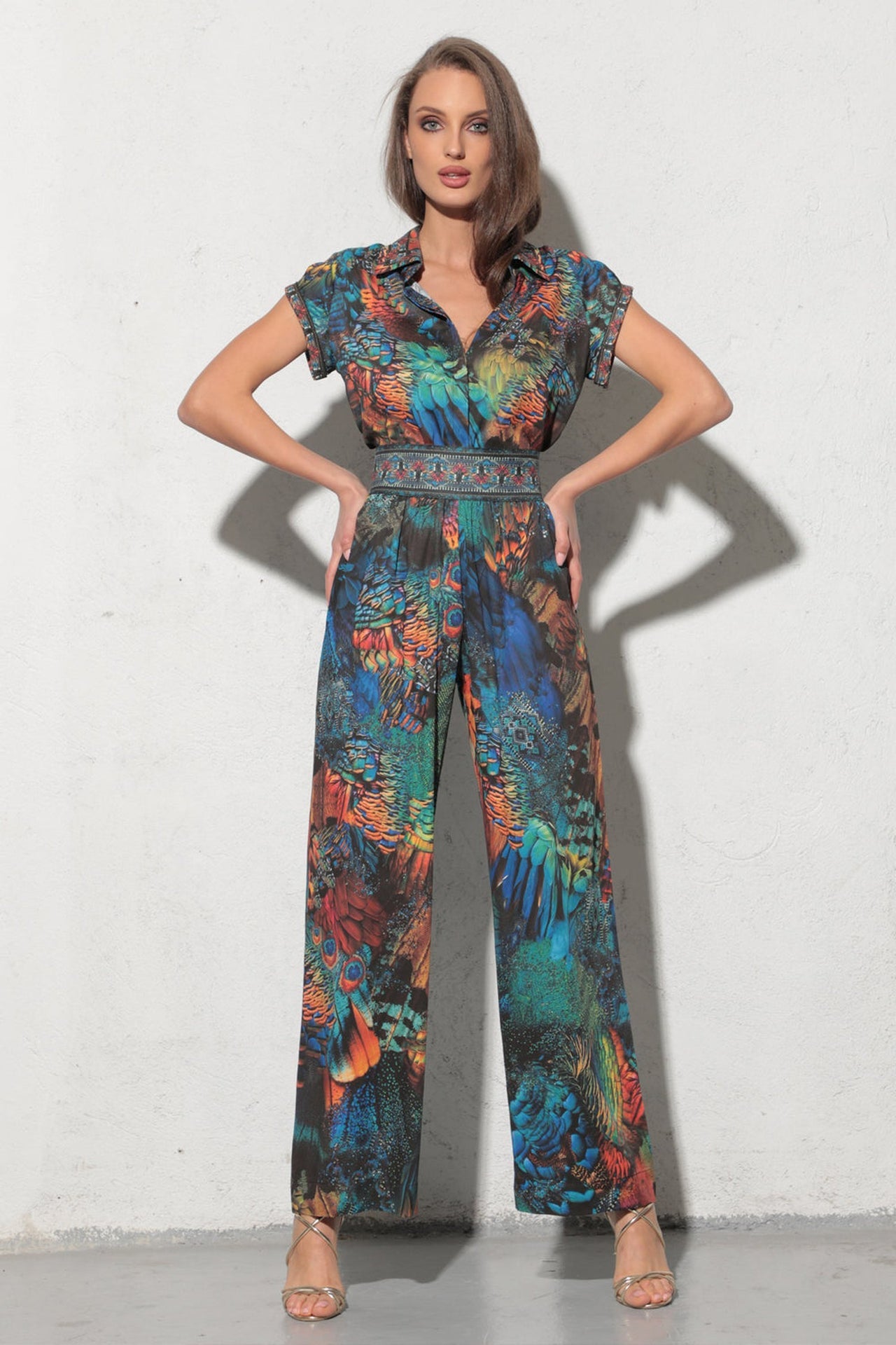 LOOSE VISCOSE PANTS - AMAZONIA JIORO СВОБОДЕН ПАНТАЛОН ОТ ВИСКОЗА - AMAZONIA JIORO