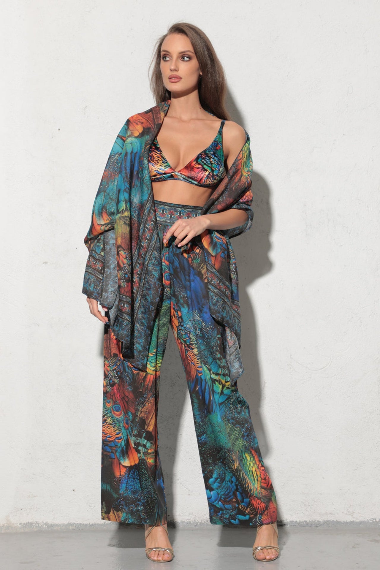 LOOSE VISCOSE PANTS - AMAZONIA JIORO СВОБОДЕН ПАНТАЛОН ОТ ВИСКОЗА - AMAZONIA JIORO