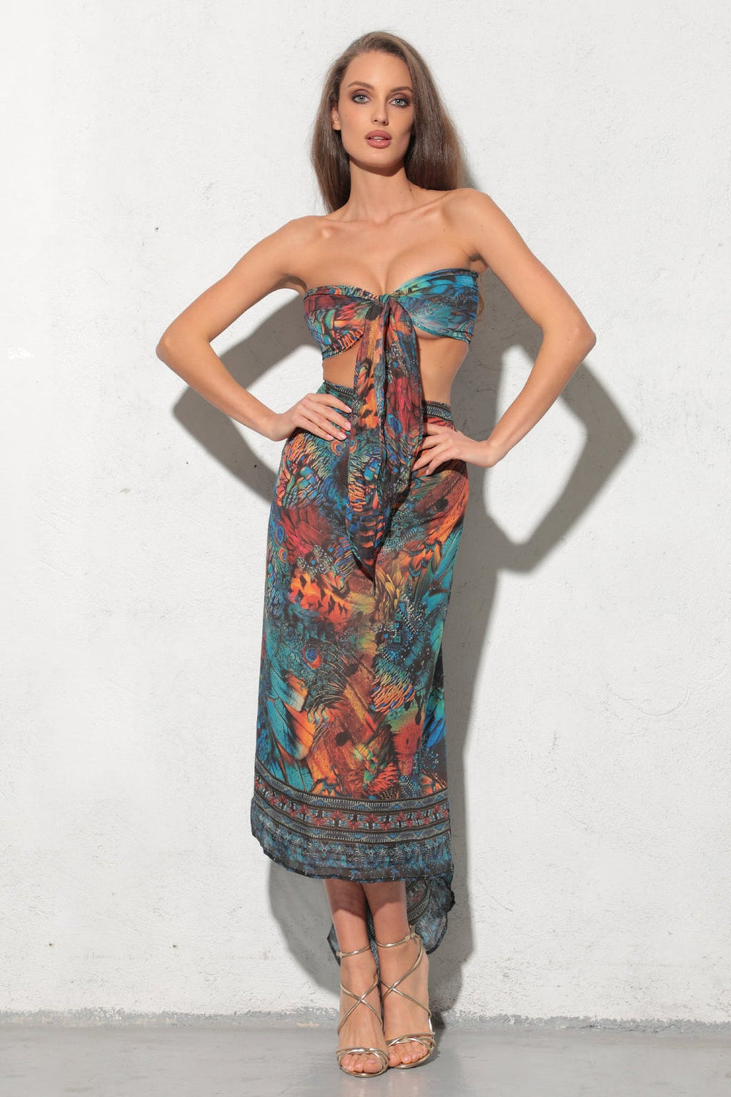 ENSEMBLE PARÉO ET PETIT FOULARD – AMAZONIA