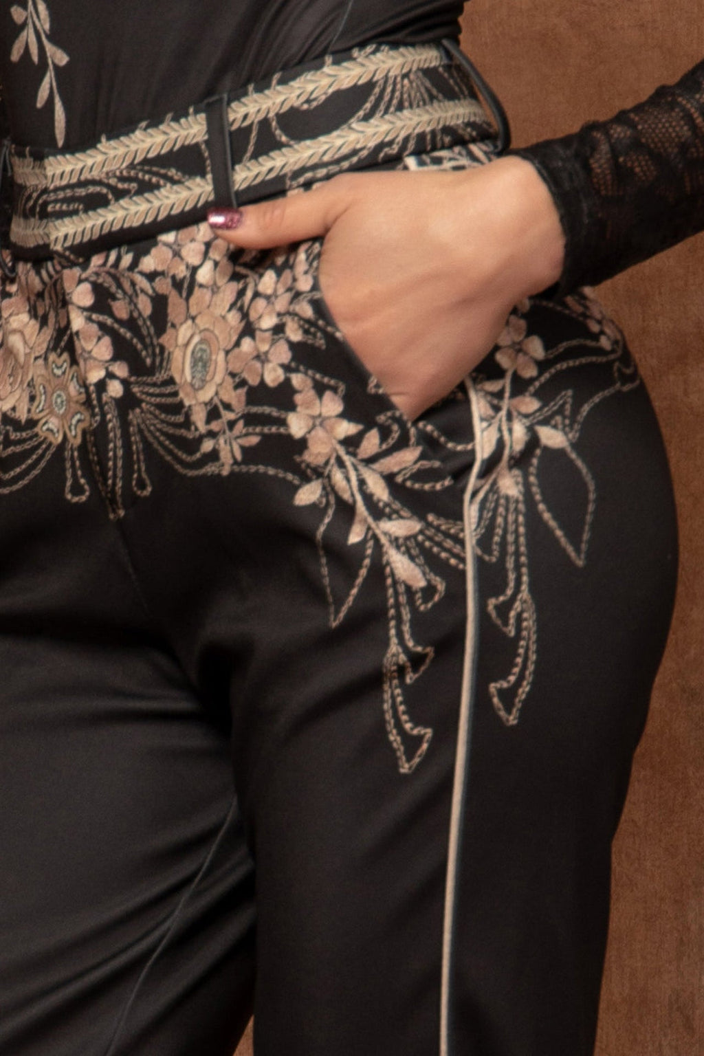 CLASSIC PANTS - GOLDEN ROSES