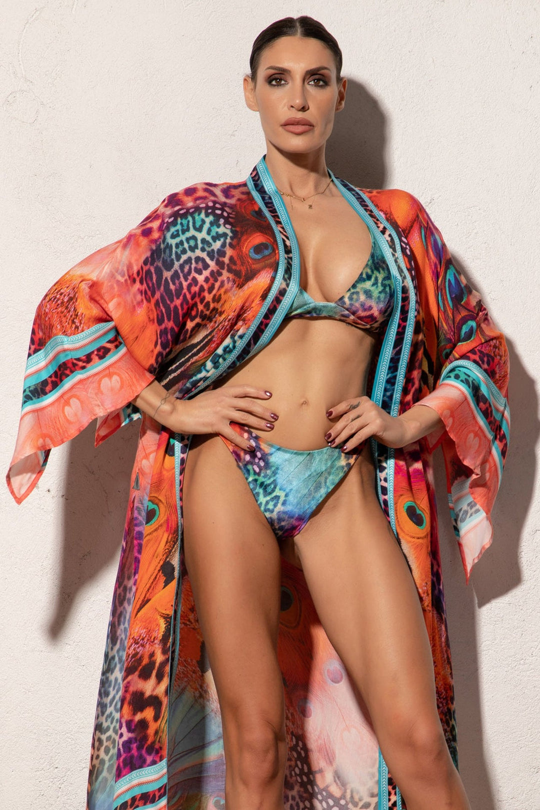 VELVET BIKINI SWIMWEAR - LEO NEON WILD JIORO ДОЛНИЩЕ ОТ КАДИФЕ ТИП БИКИНИ - LEO NEON JIORO