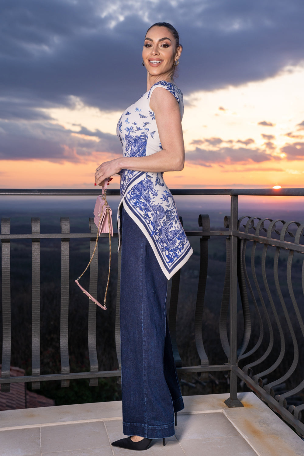 БЛУЗА С АСИМЕТРИЯ - ASIA SKY - Fashion Roots