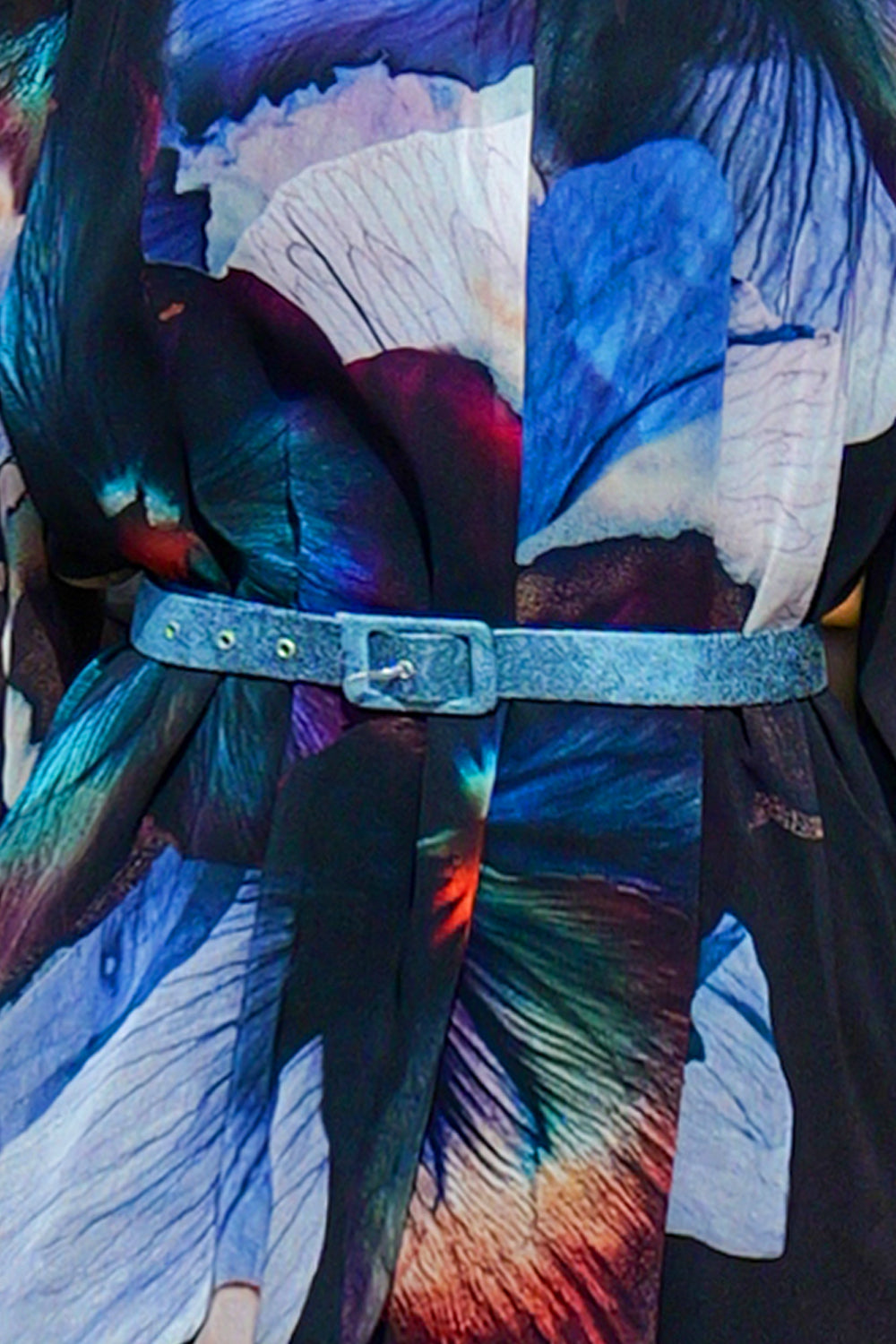 ROBE DÉCONTRACTÉE À MANCHES RAGLAN BALLON ET NOUAGE DANS LE DOS - VIOLET