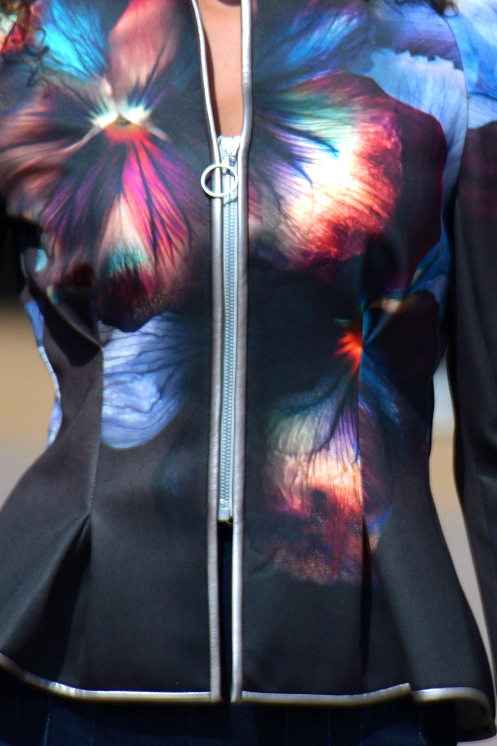 FITTED SCUBA NEOPREN BLAZER - VIOLET