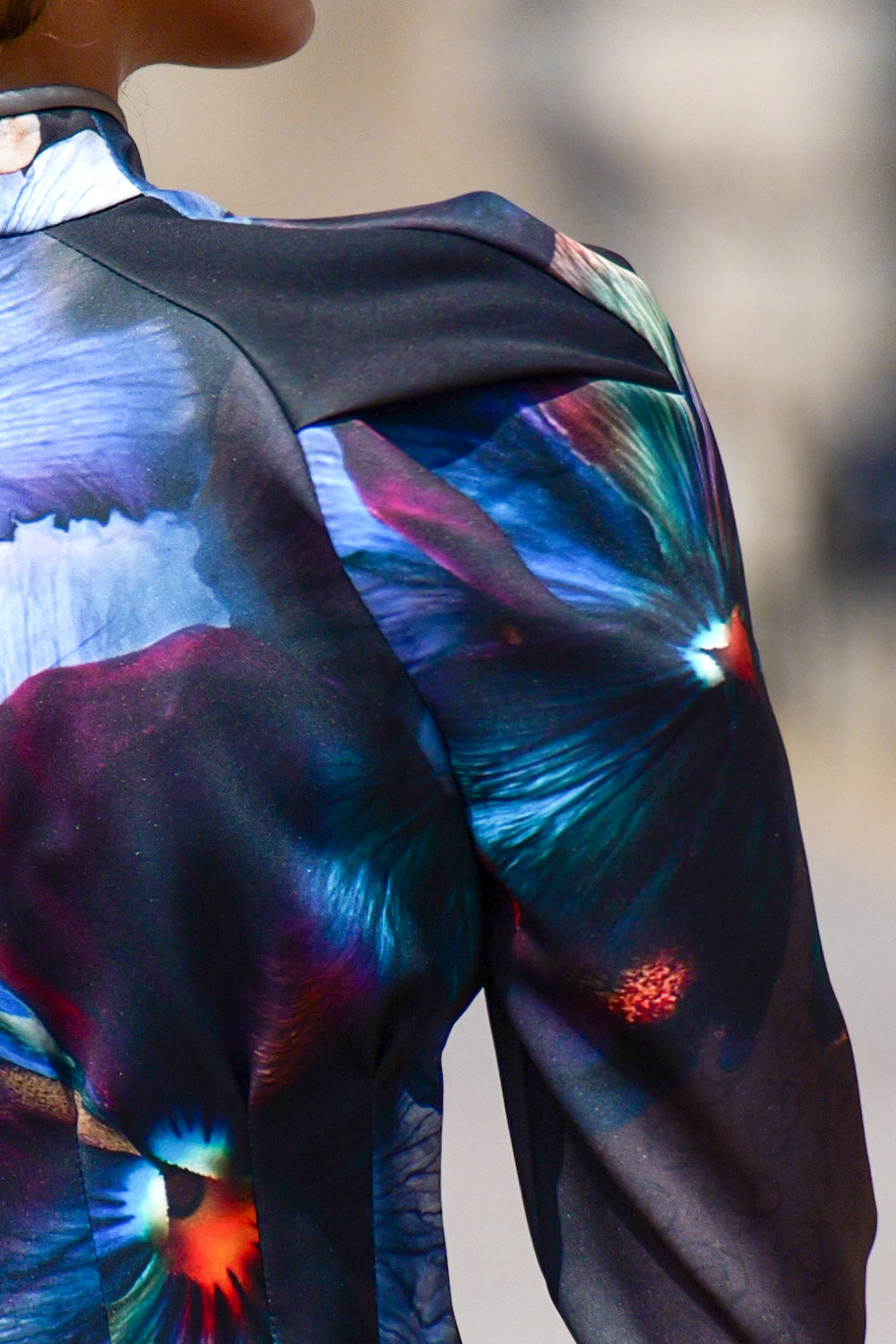 FITTED SCUBA NEOPREN BLAZER - VIOLET