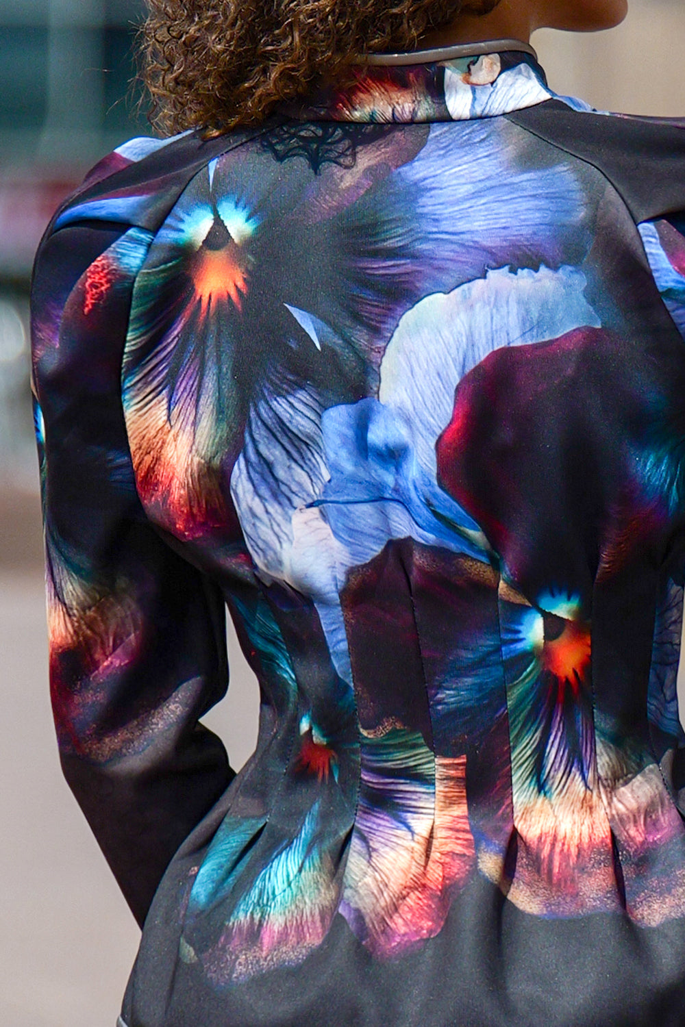 FITTED SCUBA NEOPREN BLAZER - VIOLET