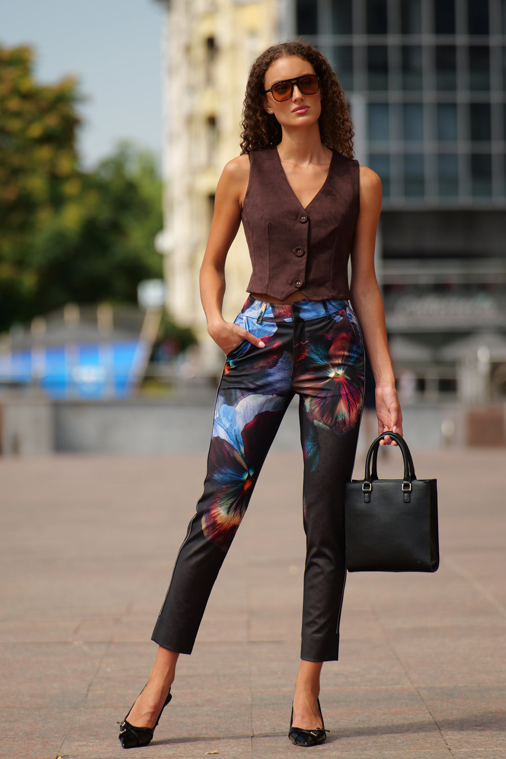 CLASSIC VISCOSE PANTS - VIOLET JIORO КЛАСИЧЕСКИ ПАНТАЛОН ОТ ВИСКОЗА - VIOLET JIORO