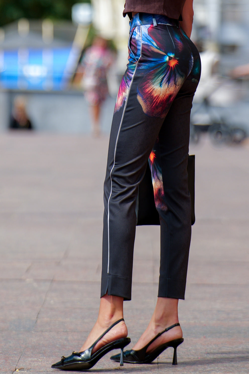 PANTALON CLASSIQUE EN VISCOSE - VIOLET