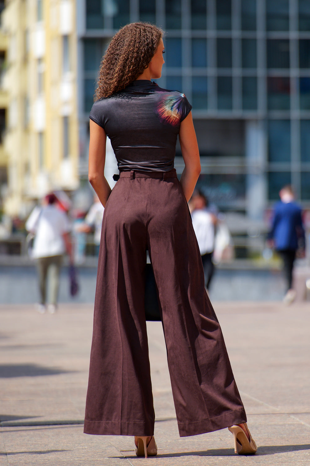 BLOUSE EN MAILLE BASIQUE - VIOLET