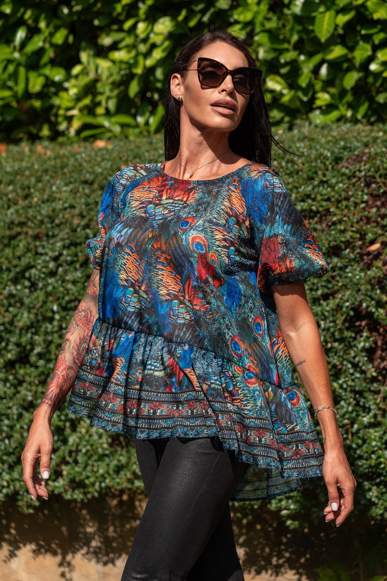 LOOSE CHIFFON SHIRT - AMAZONIA